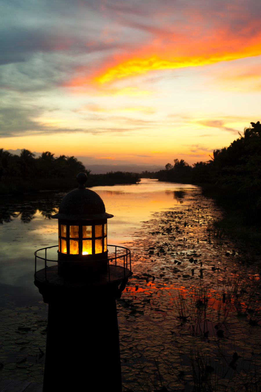 lamp&sunset