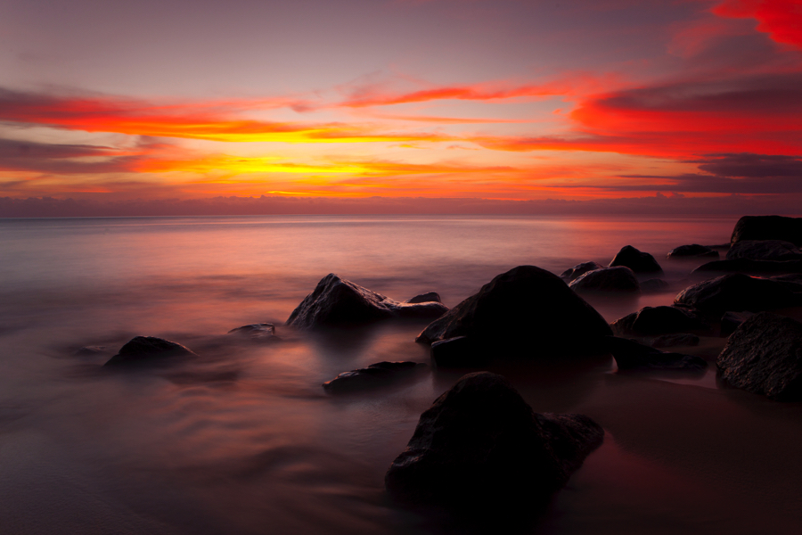 sunset&stones