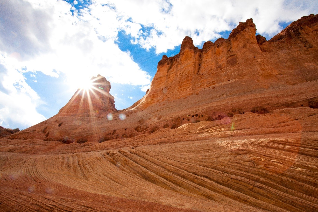 Escalante Zebra Canyon Sunburst