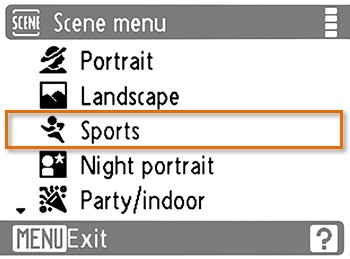 camera menu