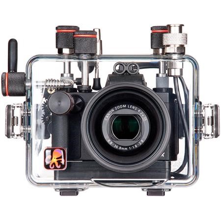 a front view of an underwater camera