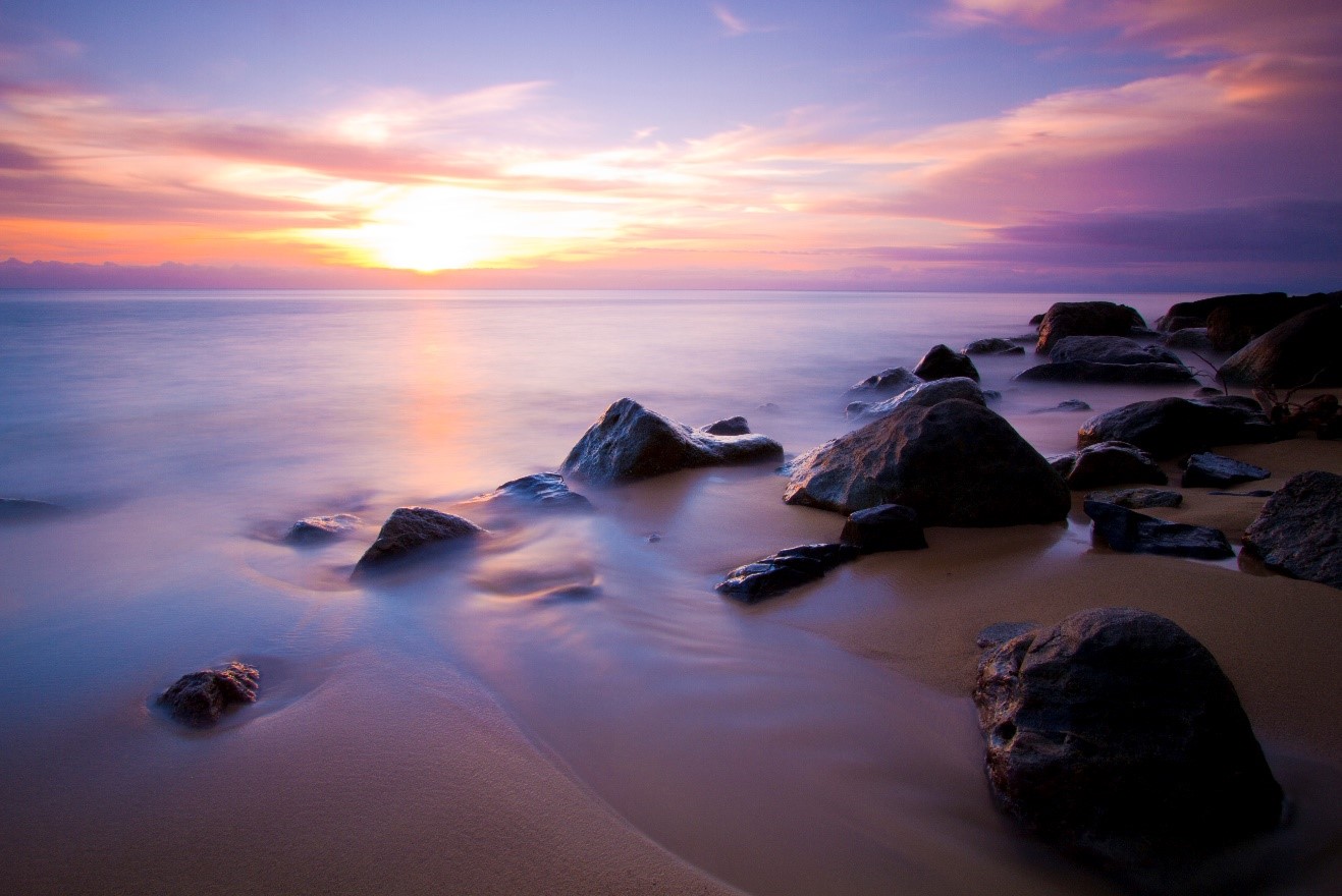 a sunset marks the end of the day on the beaches of madagascar