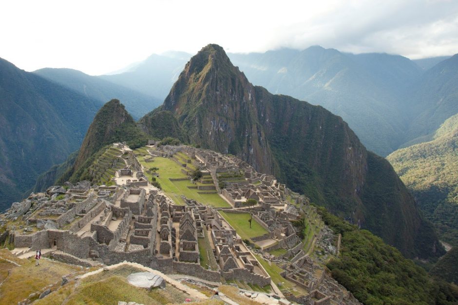 a misty photo of machu picchu