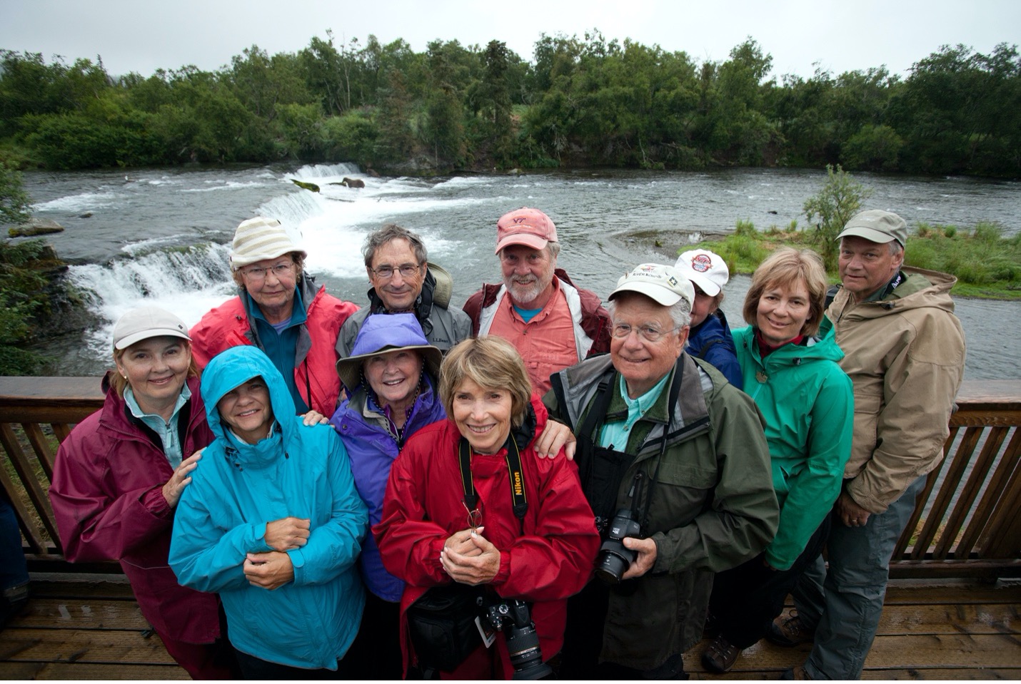 a group of photographers brave the weather in Alaska