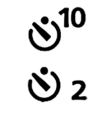 a 10 second and 2 second camera timer