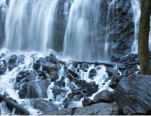 a silky waterfall in Mexico