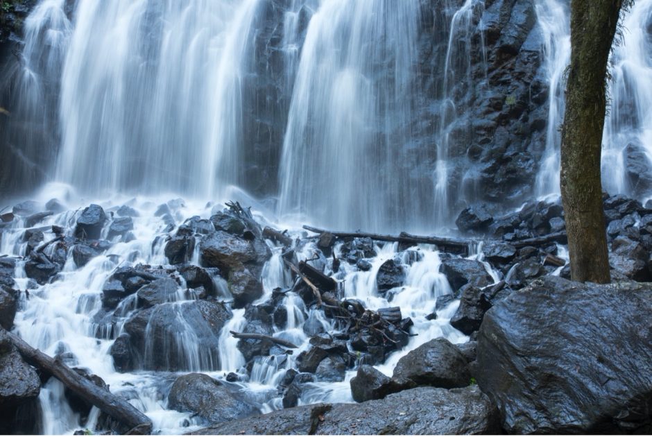 a silky waterfall in Mexico