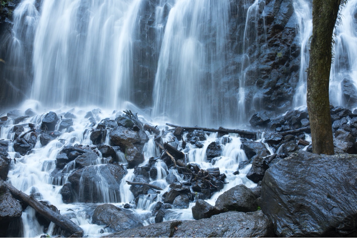 a silky waterfall in Mexico