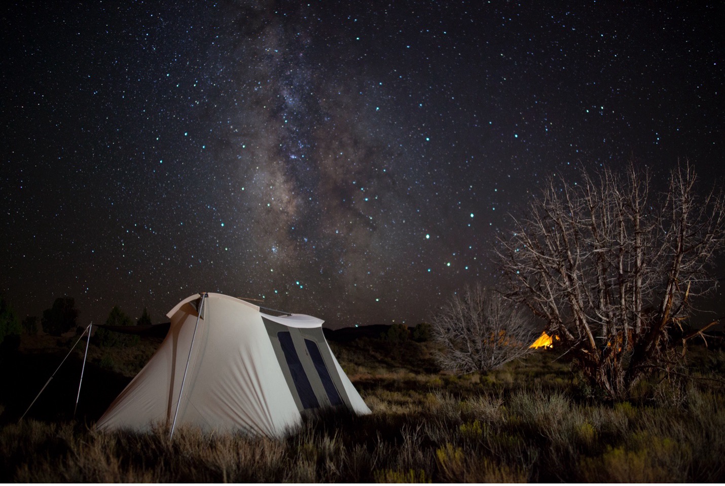 camp sky in Escalante